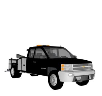 现代拖车su模型