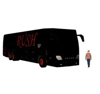 现代大型客车su模型