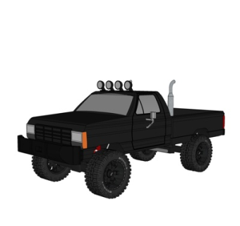 现代越野皮卡su模型