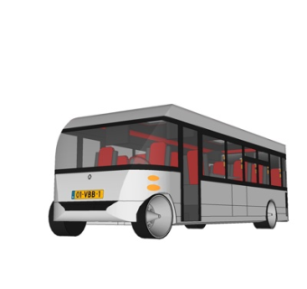 现代大型客车su模型