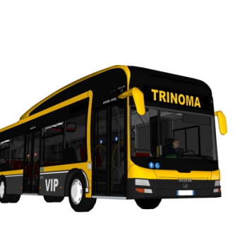 现代大型客车su模型