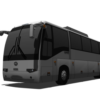现代大型客车su模型