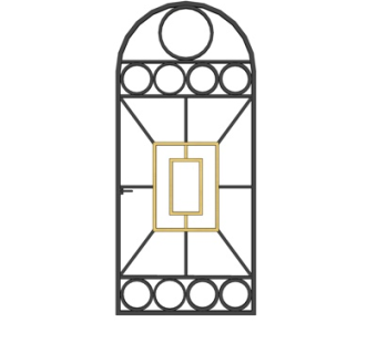 简欧防盗网su模型