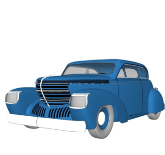 现代家用汽车su模型