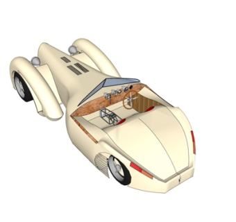 现代家用汽车su模型