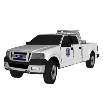 现代家用皮卡车su模型