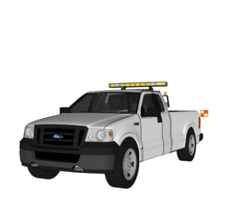 现代家用皮卡车su模型