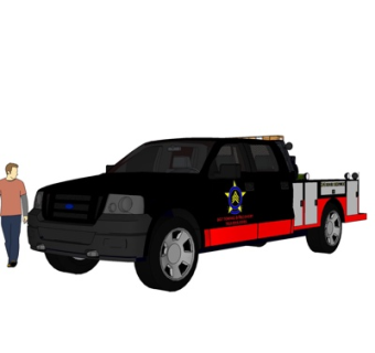 现代家用皮卡车su模型