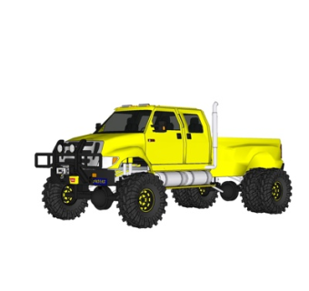 现代越野皮卡su模型