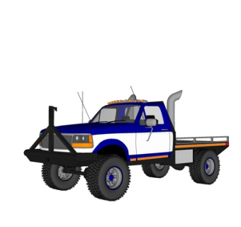 现代越野皮卡su模型