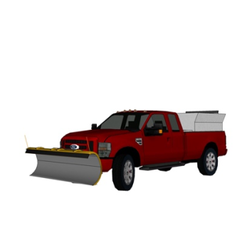 现代皮卡铲车su模型