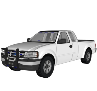 现代家用皮卡车su模型