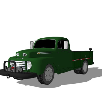 现代家用皮卡车su模型