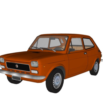 现代家用汽车su模型