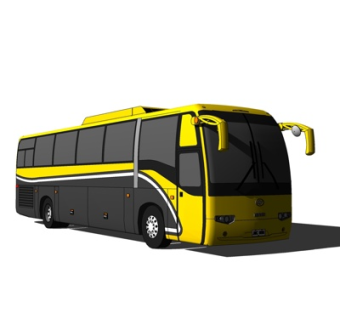 现代大型客车su模型