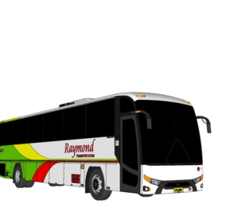 现代大型客车su模型