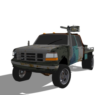 现代军用皮卡su模型