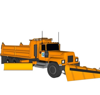 现代铲车su模型