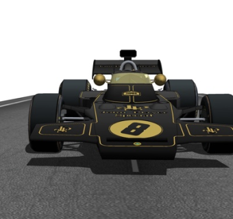 现代四驱车su模型