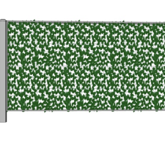 现代绿植隔断屏风su模型