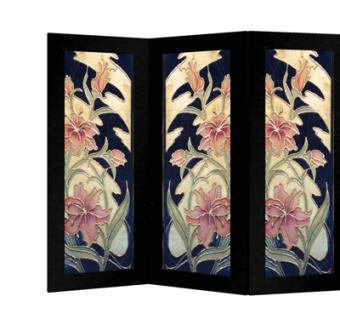 现代印花隔断屏风su模型