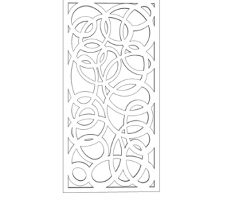 现代铁艺隔断屏风su模型