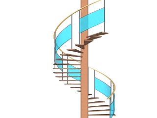 现代<em>旋转楼梯</em>su模型