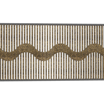 新古典隔断屏风su模型