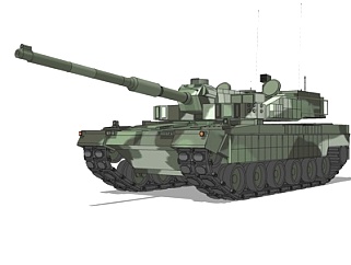 现代坦克su模型