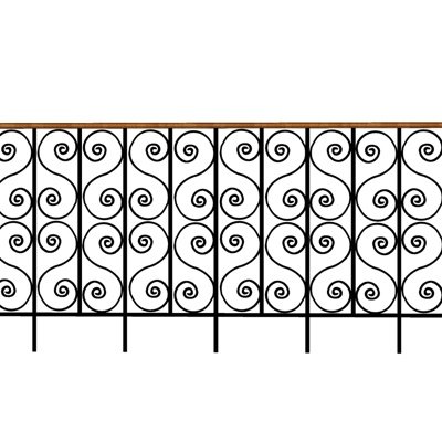 欧式铁艺围栏su模型