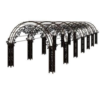 欧式铁艺廊架su模型