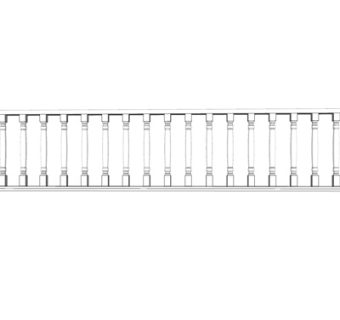 欧式实木围栏su模型