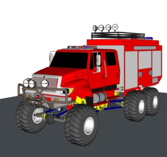 现代小汽车su模型