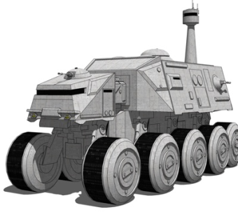 现代装甲车su模型