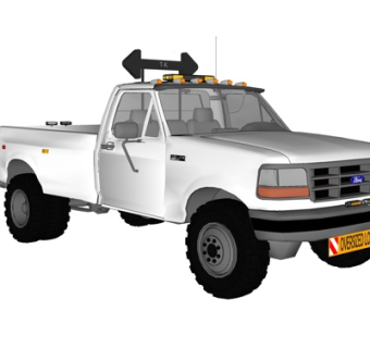 现代小汽车su模型