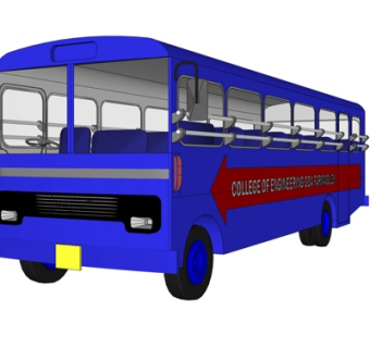 现代校车su模型