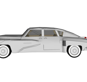 现代小汽车su模型