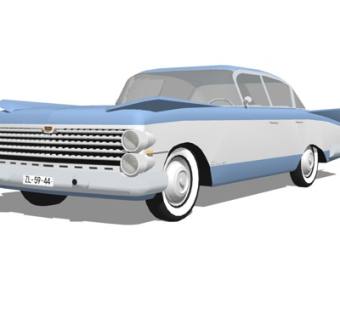 现代小汽车su模型