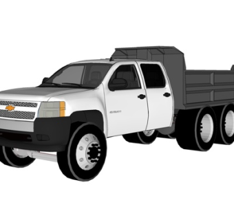 现代故障车su模型