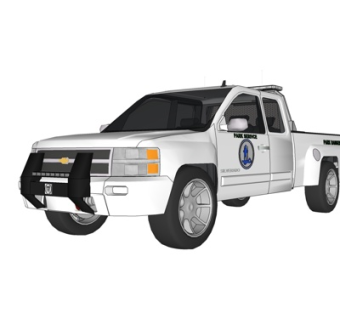 现代故障车su模型