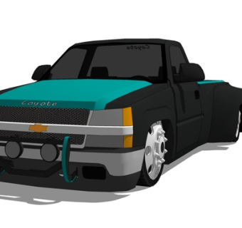 现代故障车su模型