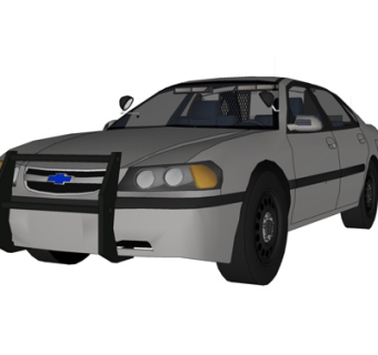 现代小汽车su模型