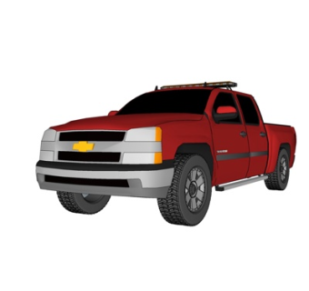 现代故障车su模型