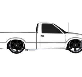 现代故障车su模型