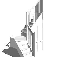 现代<em>转角楼梯</em>su模型