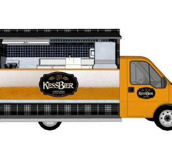 现代小吃车su模型