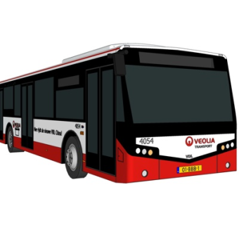 现代旅游巴士su模型