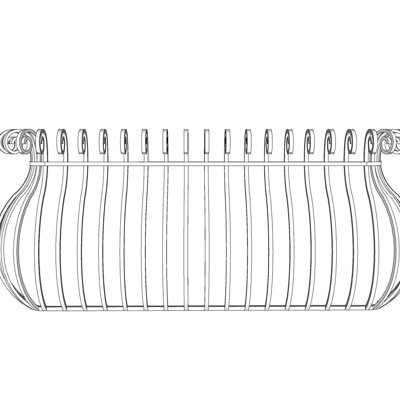 欧式铁艺围栏su模型