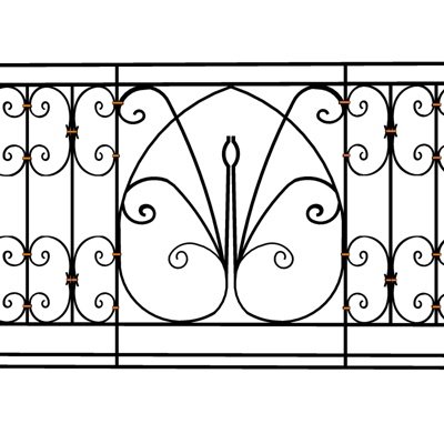 欧式铁艺围栏su模型