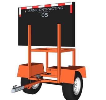 现代拖车su模型